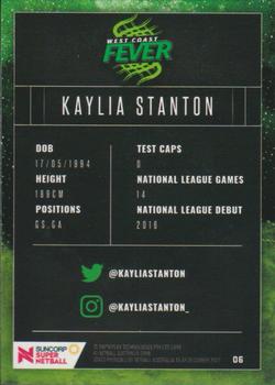 2018 Tap 'N' Play Suncorp Super Netball #6 Kaylia Stanton Back
